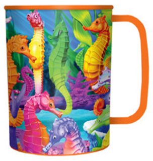 Obrázek z Hrnek 3D plast - mořský koník, 300ml (5) 
